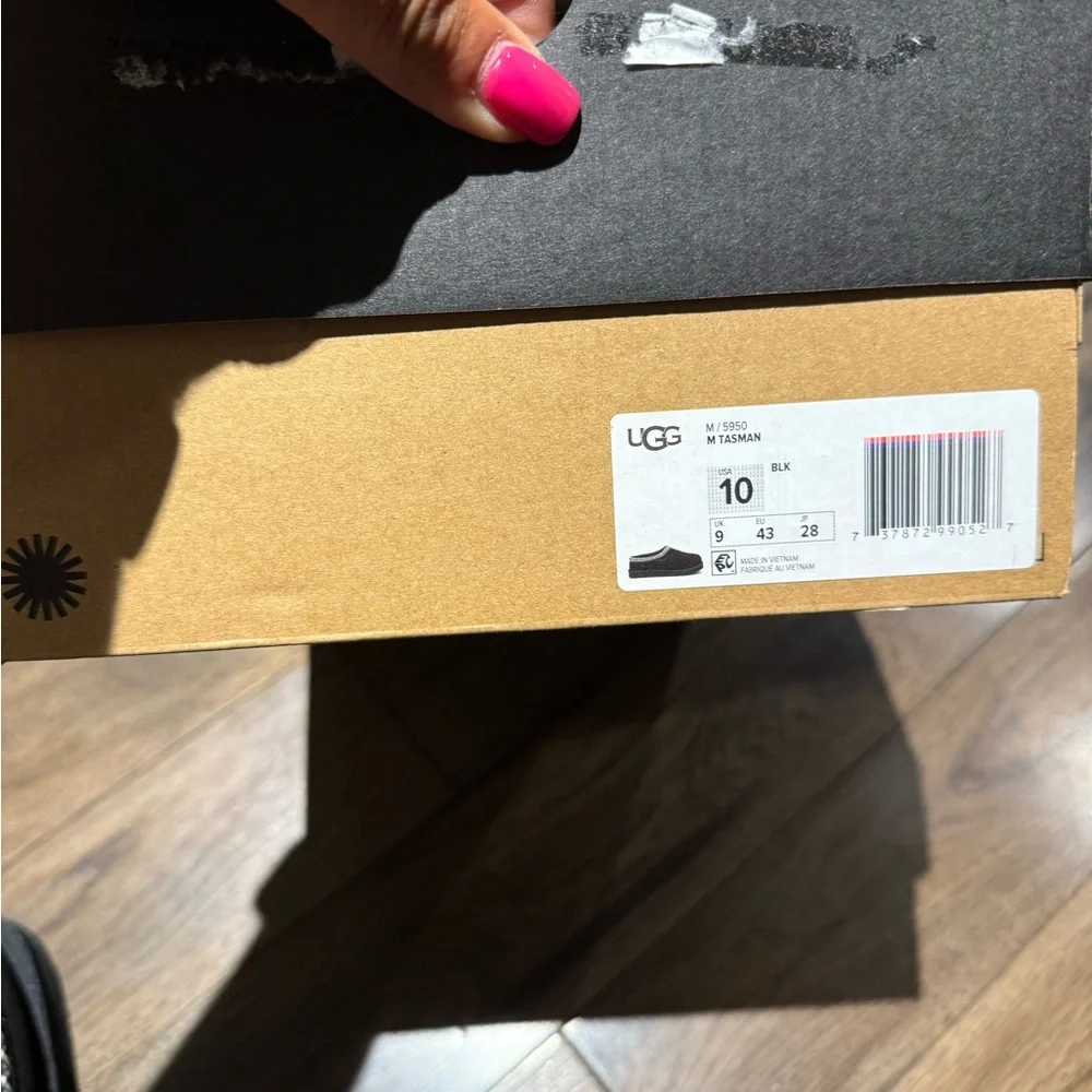 UGG Black Tasmans Men’s size 10 new with box! - Picture 5 of 6